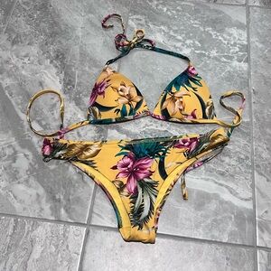 H&M Yellow Floral Bikini